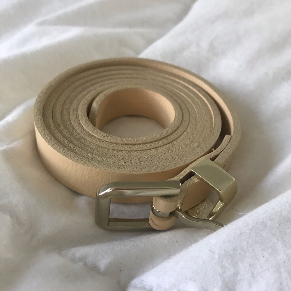 J.Crew Genuine Leather Skinny Belt